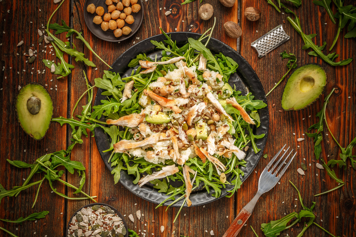 Parmesan Crusted Cauliflower Salad | Syn Free, Low Calorie &amp; Low Fats &ndash;