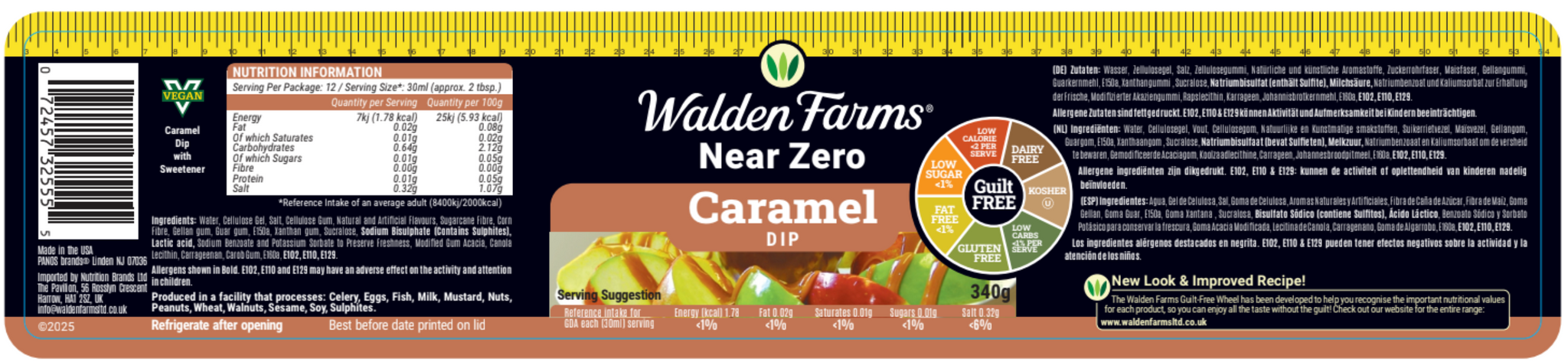 Dairy Free Vegan Caramel Dip with Near Zero Fats, Sugar and Calories