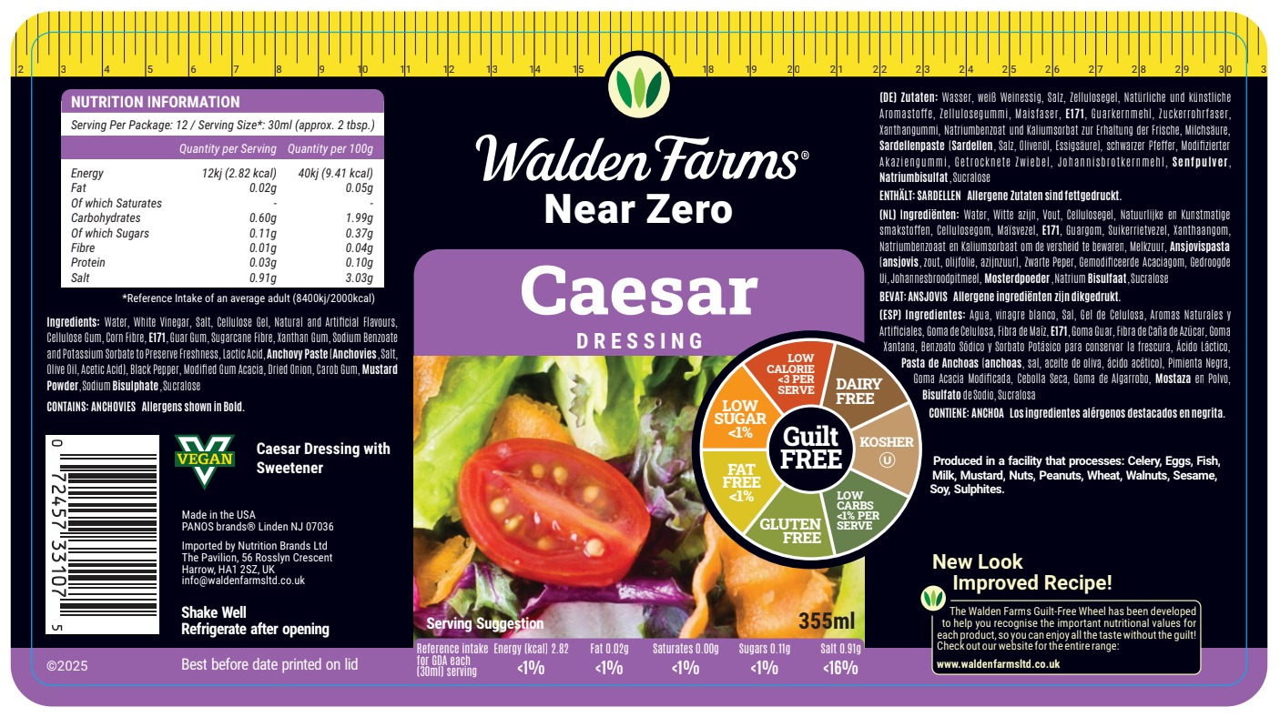 Gluten Free Caesar Dressing with Near Zero Calories, Sugar and Fats