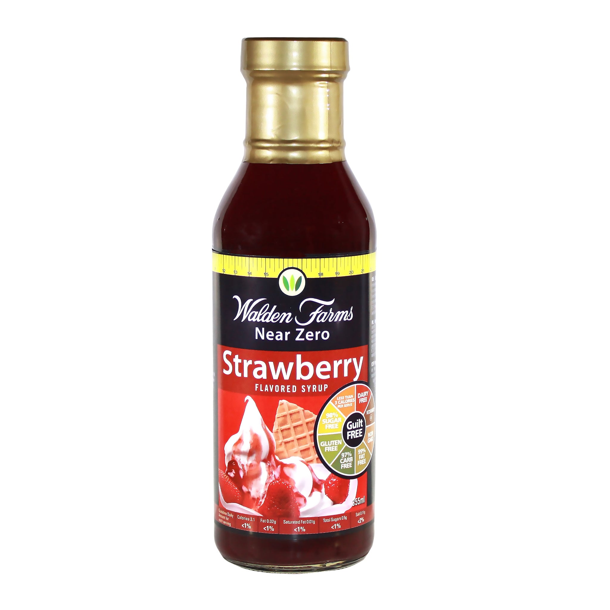 Dairy Free Strawberry Syrup with Near Zero Calories, Fats and Sugar